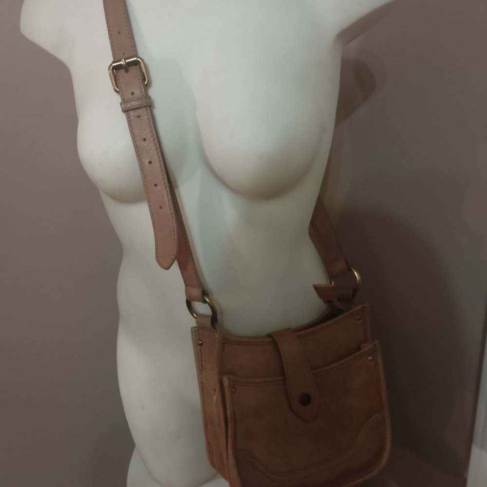 Frye Tan Leather Crossbody Bag